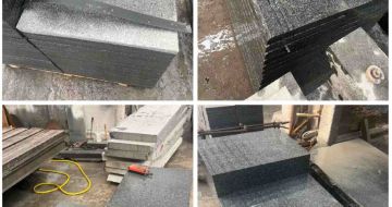 上海 芝麻黑地铺石材