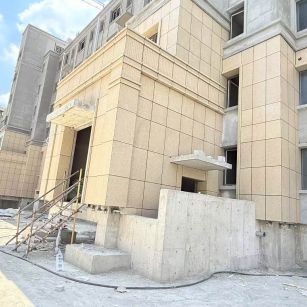 上海 黄金麻干挂，工地实拍