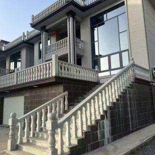 上海 芝麻白别墅阳台栏杆，楼梯栏杆