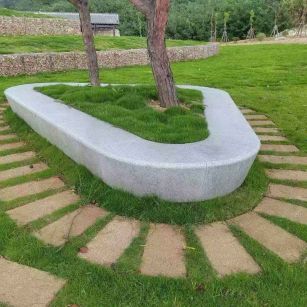 上海 芝麻白光面整石坐凳