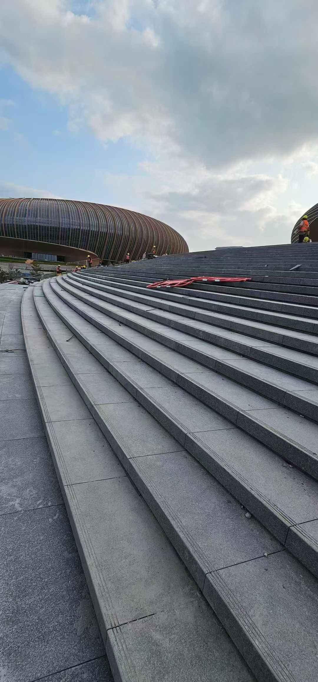 上海 弧形整石台阶铺装效果图