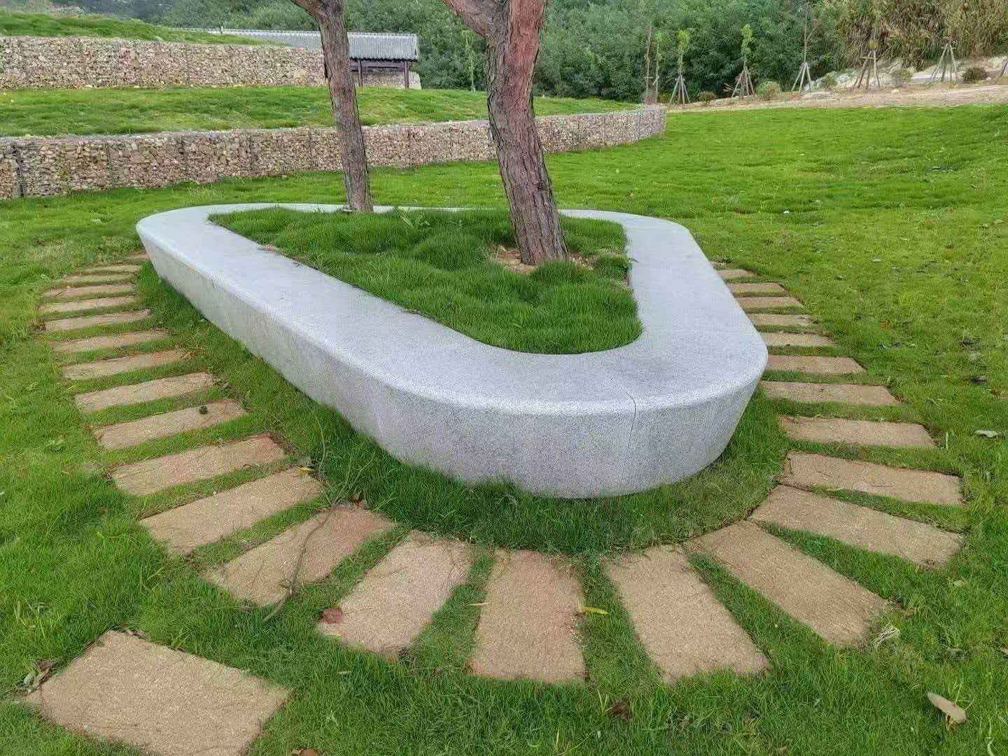 上海 芝麻白光面整石坐凳