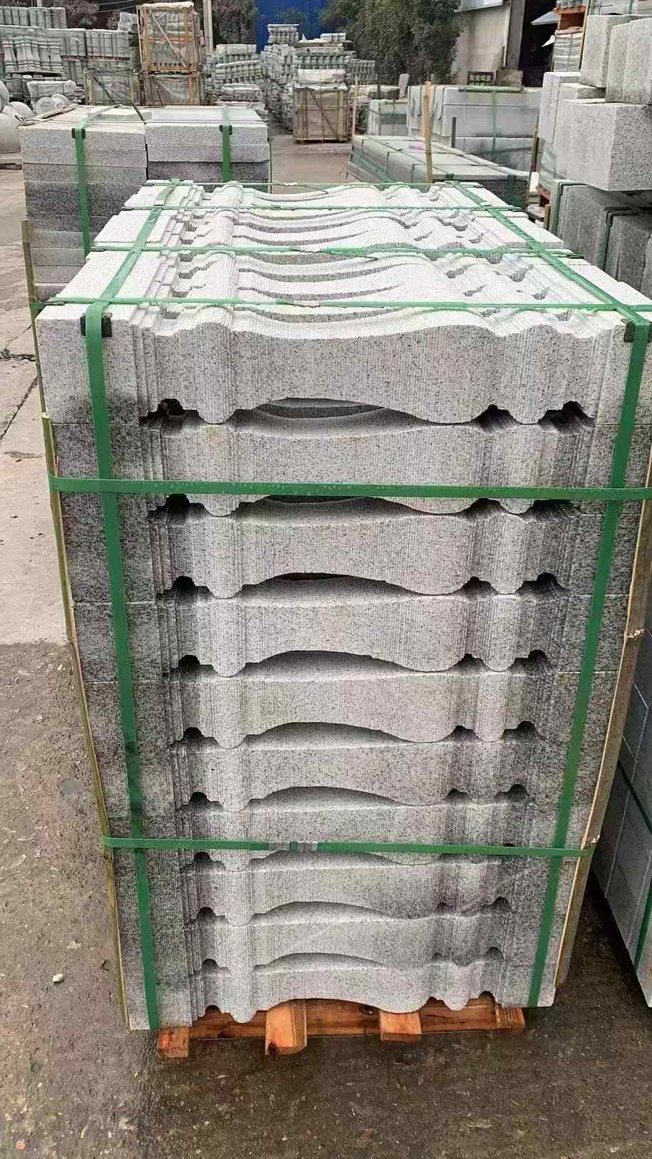 上海 芝麻白方形拉丝面，栏杆花瓶柱
