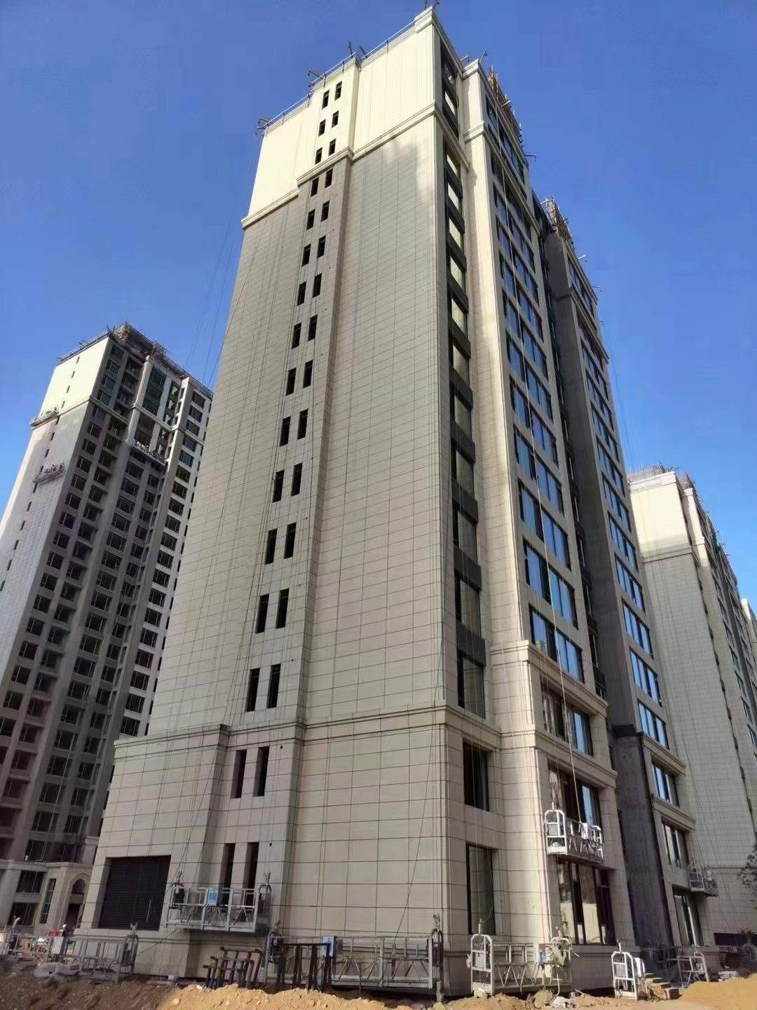 上海黄金麻高端小区，外墙干挂