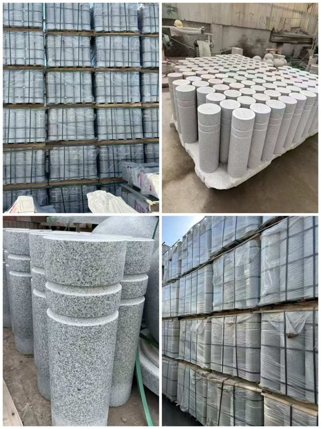 上海 芝麻白花岗岩挡车柱、隔离柱多少钱