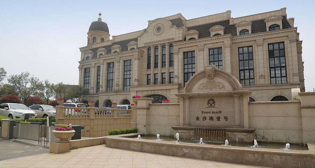 上海花岗岩黄金麻建筑外墙干挂案例