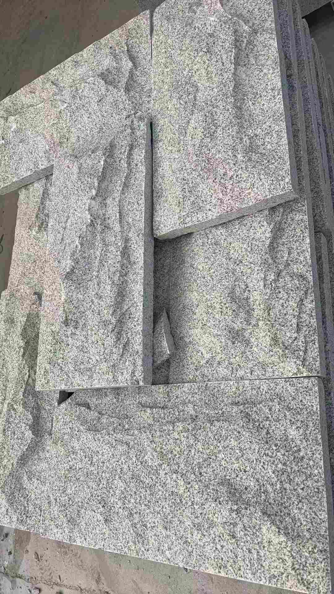 上海 芝麻白自然面花岗岩成品板